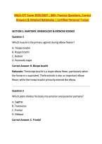 NSCA - Exams 