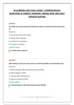 Jb Learning Emt Final Exam &vert; Comprehensive &NewLine;Questions & Correct Answers &vert;Brand New 2026-2027 &NewLine;Updated Edition