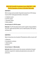 NSCA CSCS Scientific Foundations Exam 2026&sol;2027 &vert; 300&plus; &NewLine;Practice Questions&comma; Answers & Detailed Rationales