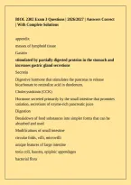 BIOL 2302 Exam 3 Questions &vert; 2026&sol;2027 &vert; Answers Correct &vert; With Complete Solutions