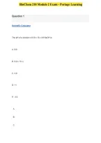 BioChem 210 Module 2 Exam &ndash; Portage Learning &vert; Questions and Answers 2027