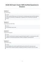 HCAD 302 Exam I Exam 100&percnt; Verified Questions &&NewLine;Answers