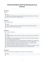 HCAD 302 EXAM II 100&percnt; Verified Questions &&NewLine;Answers
