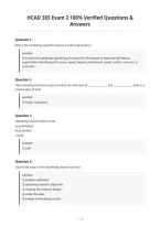 HCAD 303 Exam 2 100&percnt; Verified Questions &&NewLine;Answers