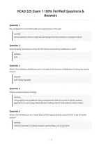 HCAD 325 Midterm Exam 100&percnt; Verified Questions &&NewLine;Answers