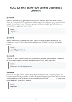 HCAD 375 Exam 1 100&percnt; Verified Questions &&NewLine;Answers
