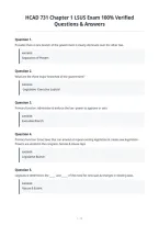 HCAD 731 Chapter 1 LSUS Exam 100- Verified Questions & Answers&period;pdf