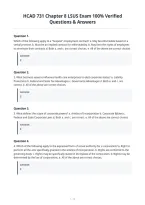 HCAD 731 Chapter 8 LSUS Exam 100- Verified Questions & Answers&period;pdf