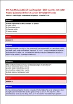 NYC Auto Mechanic &lpar;Diesel&rpar; Exam Prep 2026 &vert; DCAS Exam No&period; 2105 &vert; 250&plus; &NewLine;Practice Questions with Correct Answers & Detailed Rationales