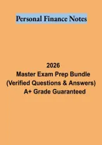 Personal Finance Notes Study Pack &vert; Financial Literacy&comma; Budgeting&comma; Saving and Money Management Study Guide