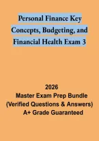 Personal Finance Exam 3 Study Guide &vert; Key Concepts&comma; Budgeting and Financial Health Review