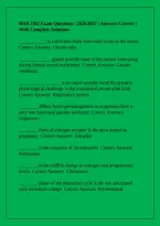 BIOl 2302 Exam Questions &vert; 2026&sol;2027 &vert; Answers Correct &vert; With Complete Solutions