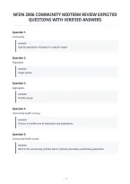Nfdn 2006 Community Midterm Review Expected&NewLine;Questions With Verified Answers&NewLine;