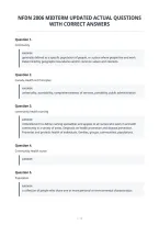 Nfdn 2006 Midterm Updated Actual Questions&NewLine;With Correct Answers