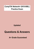 CompTIA Network&plus; N10-009 Practice Exam &vert; Verified Questions & Answers PDF 2026&sol;2027