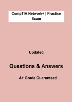 CompTIA Network&plus; Practice Exam &vert; Exam Questions & Verified Answers PDF 2026&sol;2027