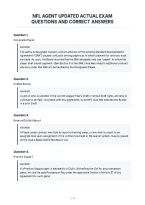 Nfl Agent Updated Actual Exam&NewLine;Questions And Correct Answers