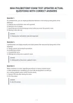 Nha Phlebotomy Exam Test Updated Actual&NewLine;Questions With Correct Answers&NewLine;