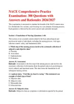 NACE Comprehensive Practice&NewLine;Examination&colon; 300 Questions with&NewLine;Answers and Rationales 2026&sol;2027