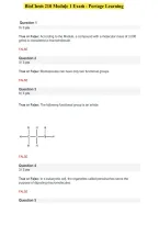 BioChem 210 Module 1 Exam &ndash; Portage Learning &vert; Questions and Answers &vert; Detailed Explanations &vert; 2027&NewLine;