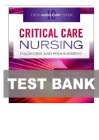 TEST BANK FOR Critical Care Nursing&colon; Diagnosis and Management 10th Edition by Urden and Stacy ISBN&colon;9780443115813 COMPLETE GUIDE All CHAPTERS COVERED 100&percnt; A&plus; GRADE ASSURED&excl;&excl;&excl;&excl;
