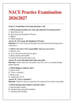NACE Practice Examination&NewLine;2026&sol;2027