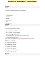 BioChem 210 Module 4 Exam &ndash; Portage Learning &vert; Questions and Answers 2027