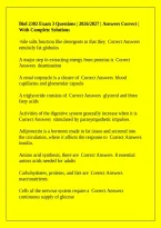 Biol 2302 Exam 3 Questions &vert; 2026&sol;2027 &vert; Answers Correct &vert; With Complete Solutions