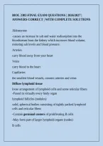 Biol 2302-Final Exam Questions &vert; 2026&sol;2027 &vert; Answers Correct &vert; With Complete Solutions