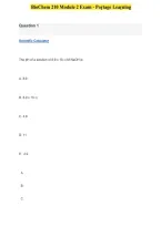 BioChem 210 Module 2 Exam &ndash; Portage Learning &vert; Questions and Answers 2027&NewLine;
