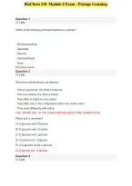 BioChem 210 Module 4 Exam &ndash; Portage Learning &vert; Questions and Answers 2027