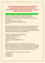 Backflow Prevention Assembly Tester Certification Exam&vert;Newest Exam With Complete Questions And Correct Answers With Detailed Rationales &vert; Already Graded A&plus;&vert;&vert;Brand New Version&excl;&excl; 