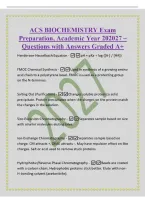 ACS Analytical Chemistry Equations Exam Preparation&comma; Academic Year 202027 &ndash; Questions with Answers Graded A&plus; ppm -mg&sol;L ppb -ug&sol;L ppt -ng&sol;L Volume
