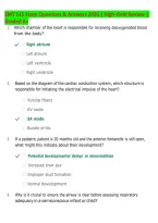 EMT 115 Exam Questions & Answers 2026&sol;2027 &vert; High-Yield Review &vert; Graded A&plus; &vert; Emergency Medical Technician Patient Assessment&comma; Airway&comma; Trauma & Medical Emergencie