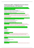 FITZ Exit Exam &lpar;2027&rpar; &vert; 100 Questions & Correct Answers &NewLine;with Detailed Rationales &vert; PDF Study Guide 