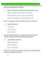 EMT 115 Final Exam Review 2026&sol;2027 &vert; 150&plus; Verified Q&A &vert; Graded A&plus; &vert; Emergency Medical Technician Patient Assessment&comma; Airway&comma; Trauma & Medical Emergencies