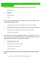 EMT 115 Midterm 1 Exam Prep 2026&sol;2027 &vert; 150&plus; Questions & Correct Answers &vert; Graded A&plus; &vert; EMS Systems&comma; Medical Terminology&comma; Anatomy&comma; Patient Assessment & Airway