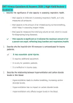 EMT Airway Questions & Answers 2026&sol;2027 &vert; High-Yield Review &vert; Graded A&plus; &vert; Airway Management&comma; Oxygen Therapy&comma; Ventilation&comma; Suctioning & Respiratory Emergencies