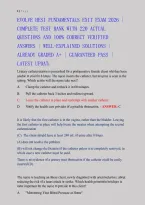 EVOLVE HESI Fundamentals Exit Exam 2026&ndash;2027 &vert; Complete Test Bank with 220 Questions and Answers &vert; Detailed Explanations &vert; Latest NGN Update