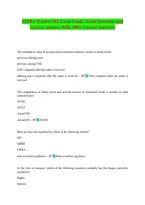 Securities Industry Essentials Exam &lpar;SIE&rpar; Basics 2026&period;&NewLine;Exam Questions and Correct Answers With 100&percnt; Correct&NewLine;Answers&period;