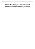 BioChem 210 Module 8 Exam &ndash; Portage Learning &vert; Questions and Answers 2027