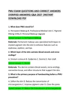 PMU Exam Questions and Correct Answers 2026 &ndash; Complete Practice Test and Study Guide