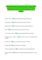 Securities Industry Essentials Exam &lpar;SIE&rpar; Types of Debt&comma;&NewLine;Securities&comma; and Corporate Finance Basics 2026&period; Exam&NewLine;Questions and Correct Answers With 100&percnt; Correct&NewLine;Answers&period;