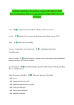 Securities Industry Essentials Exam &lpar;SIE&rpar; Basics 2026&period;&NewLine;Exam Questions and Correct Answers With 100&percnt; Correct&NewLine;Answers&period;