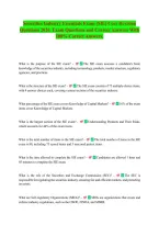 Securities Industry Essentials Exam &lpar;SIE&rpar; Core Revision&NewLine;Questions 2026&period; Exam Questions and Correct Answers With&NewLine;100&percnt; Correct Answers&period;
