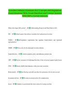Securities Industry Essentials Key Concepts and Regulations&NewLine;Exam Questions 2026&period; Exam Questions and Correct Answers&NewLine;With 100&percnt; Correct Answers&period;