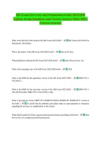 SIE Exam Overview and Preparation Guide 2025&sol;2026&NewLine;Update&period; Exam Questions and Correct Answers With 100&percnt;&NewLine;Correct Answers