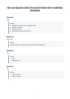 Nr 325 Neuro Expected Questions With Verified&NewLine;Answers