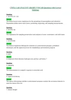 CWEA LAB ANALYST GRADE I VOCAB Questions with Correct Solutions