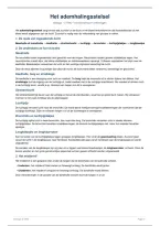 Samenvatting Het ademhalingsstelsel &vert; Biologie &vert; VWO &vert; 2026&sol;2027